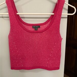 Wild Fable Fuchsia Ribbed Crop Top